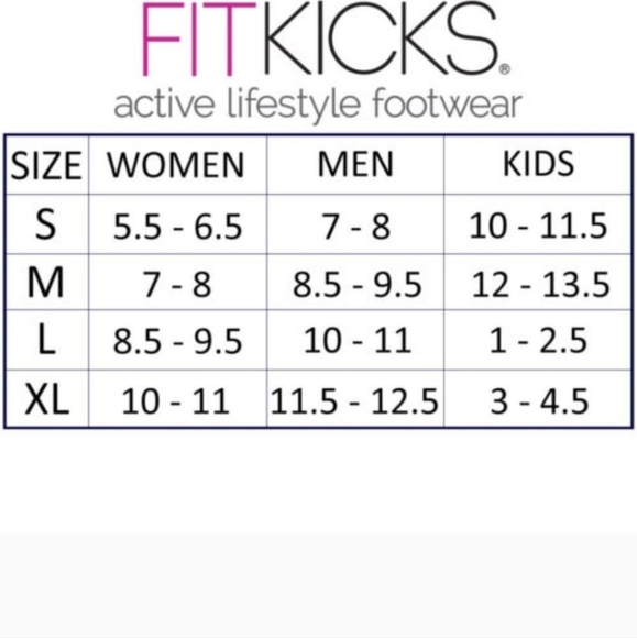 FitKicks Non-Slip Sole Active Footwear Size XL - Picture 2 of 10